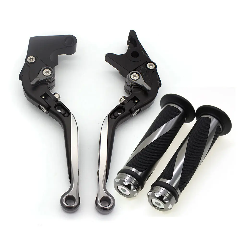Grey Lever-Grip Для Honda CBR 600 F2 F3 F4 F4i 1991-2007 регулируемые ЧПУ Складные Выдвижные Рычаги Тормозная система сцепления для мотоцикла и рукоятки FXCNC - Цвет: Grey Lever-Grip