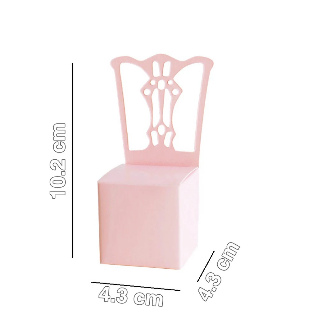 12x Solid Wedding Party Chocolate Candy Box Paper Gift Lovely Chair Shape Decorative For Favor | Дом и сад