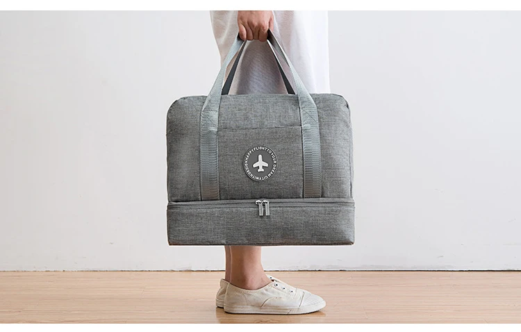 Дорожная сумка для хранения, пляжная сумка для плавания, продукт для ухода за кожей, товары для туалетных принадлежностей, органайзеры для сухого влажного разделения, катионная ткань