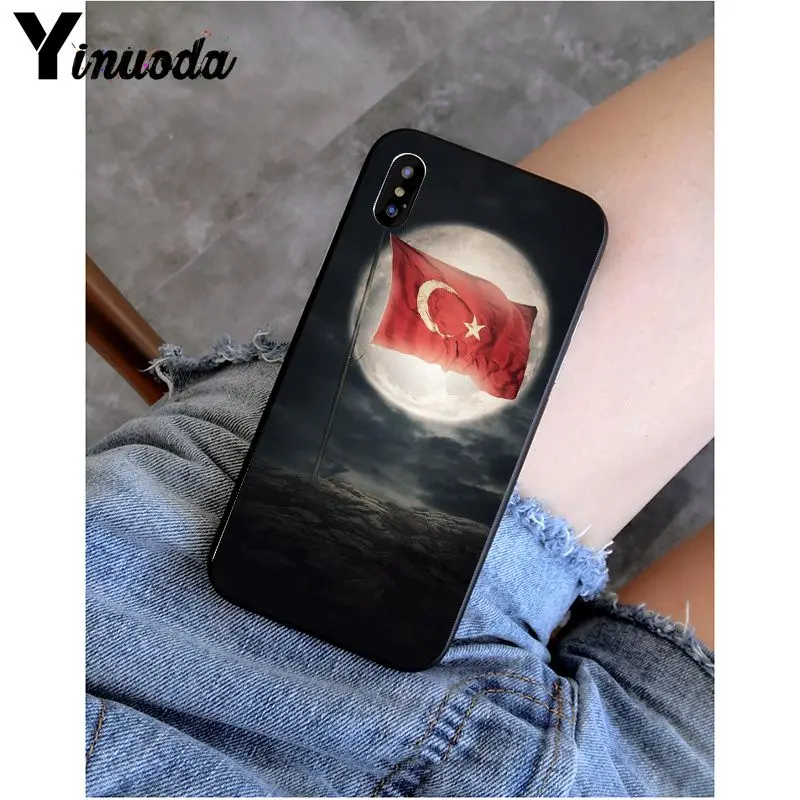 Yinuoda флаг Турции волк ретроспективный телефон чехол оболочка для Apple iPhone 8 7 6 6S Plus X XS MAX 5 5S SE XR чехол
