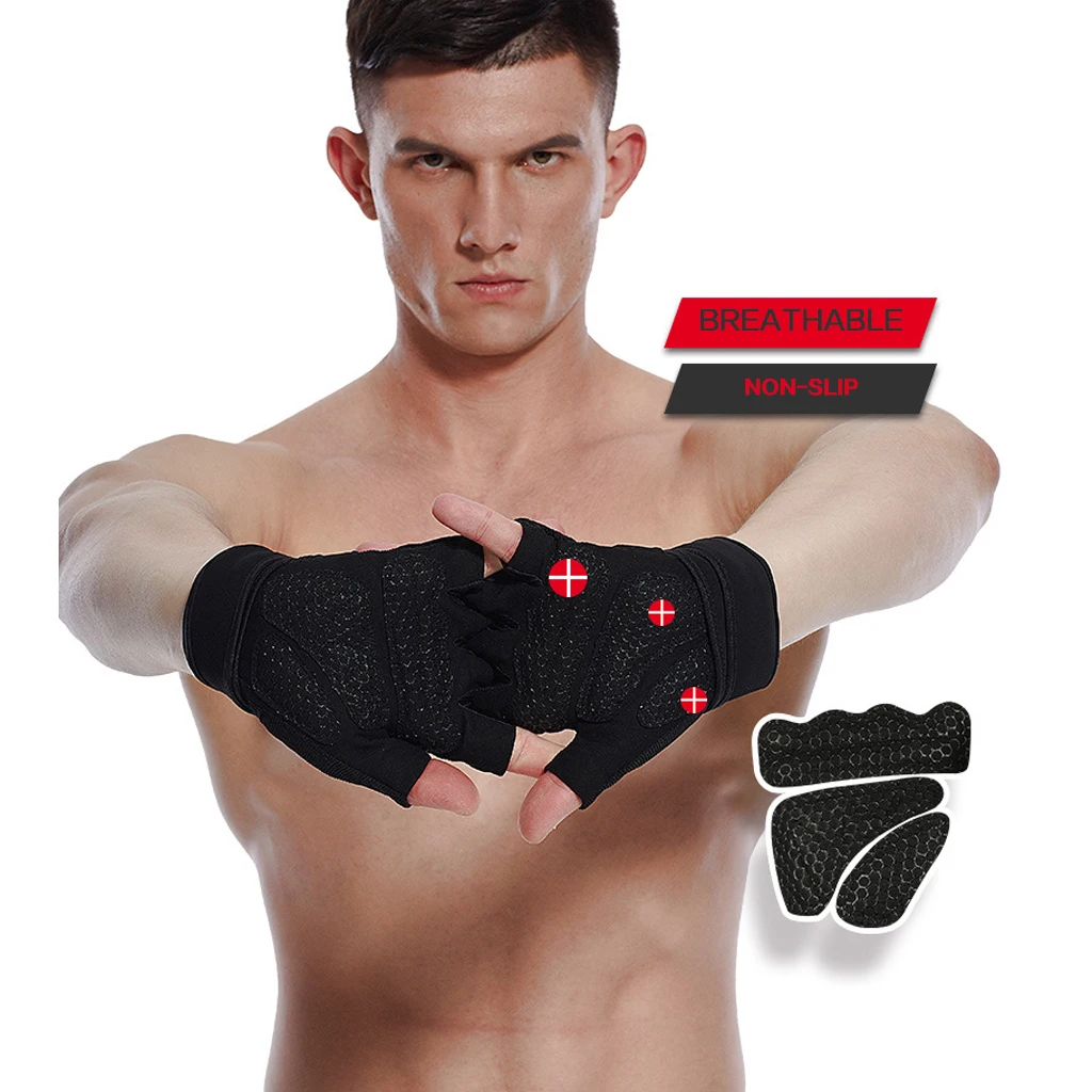 REXCHI Перчатки для фитнеса в тренажерном зале рука с запястьем сотовая защита