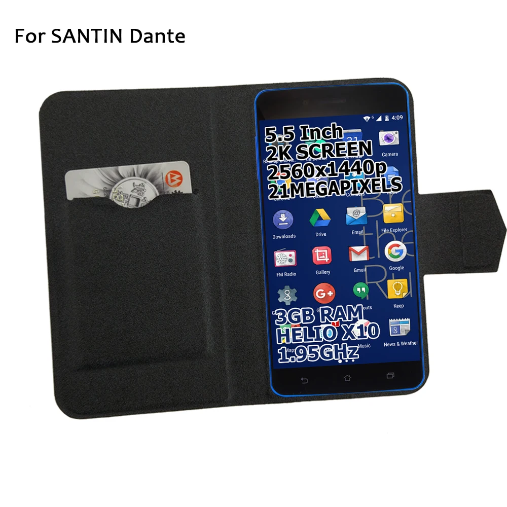5 цветов Лидер продаж! Кожаный чехол для телефона SANTIN Dante модный роскошный кожаный