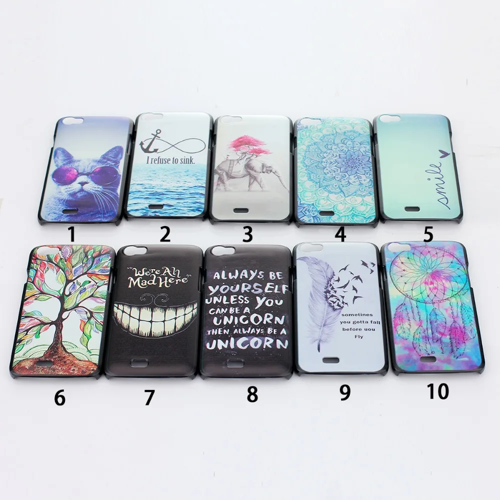 Чехол для Wiko Ленни Картина Ловец Снов Улыбаясь Зубы Якоря Черный Пластик Твердый