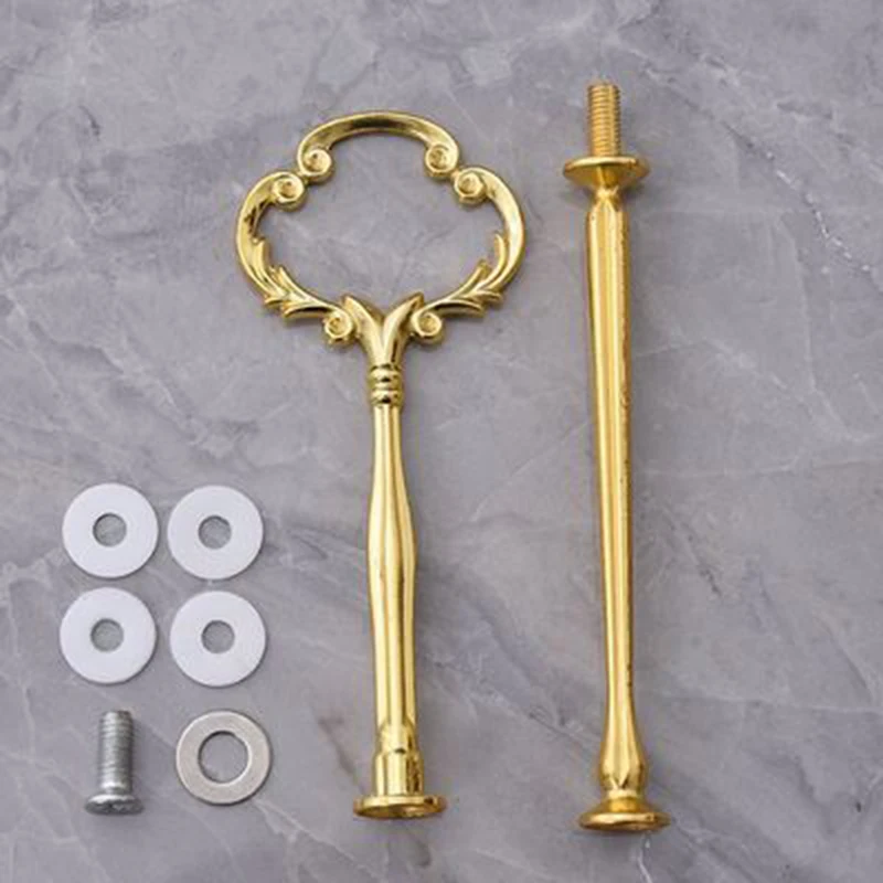 Подставка для фруктового торта 2/3 слоя золотистого/серебристого цвета 1