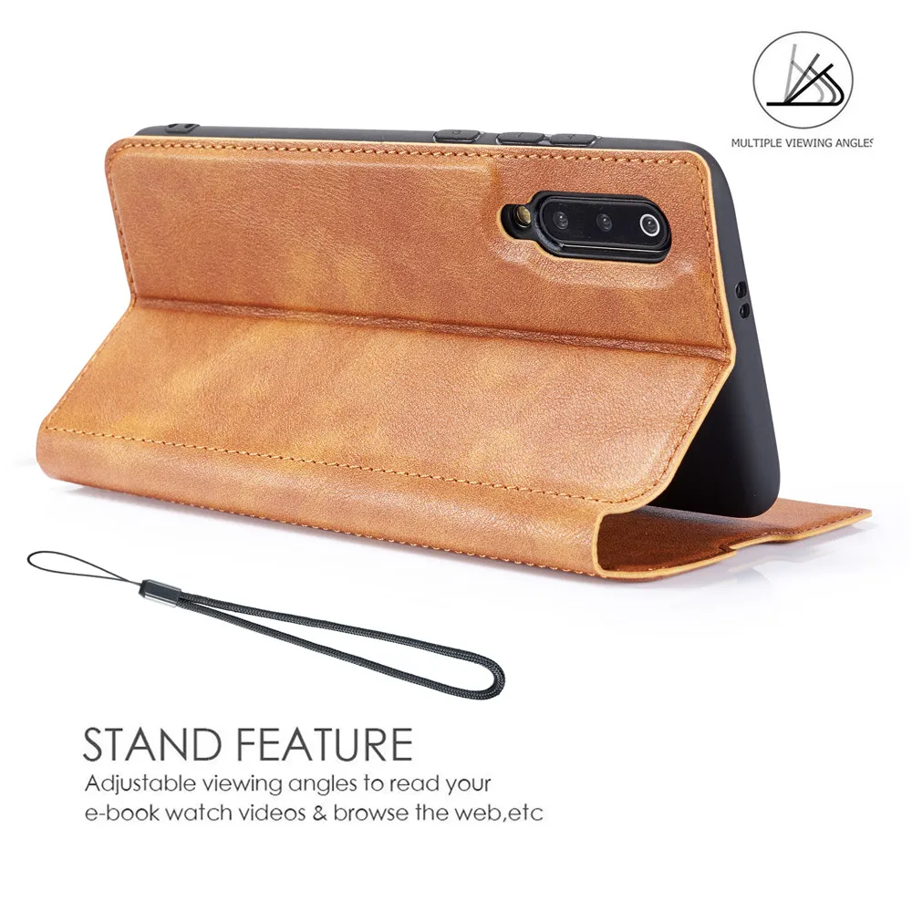 Кожаный флип чехол на магните для samsung Galaxy A70 A50 A40 A30 A20 2019 Coque Роскошный портмоне A9 A7