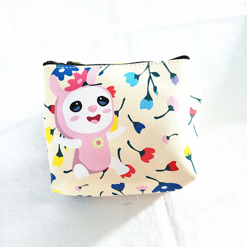 M094 новинка женский кошелек милый маленький цветок мишка ПУ сумка для монет