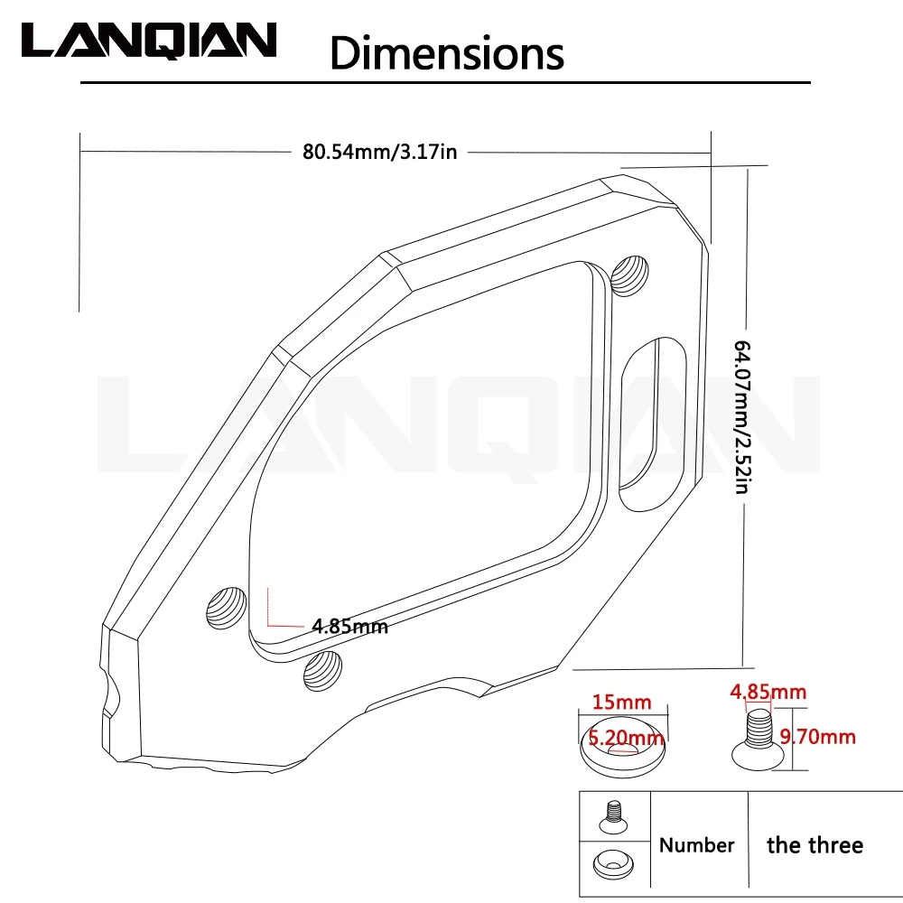 Боковая подставка для мотоцикла увеличивающая пластину выдвижная BMW F800GS F800 GS F 800