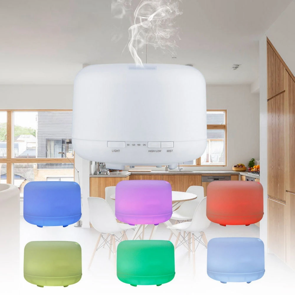 

Aroma Humidifier With 7 Color Lights Remote Control Color Light Changing and Waterless Auto Shut-off Function for Home Office
