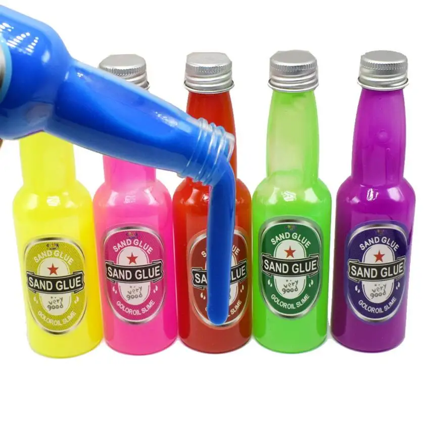 DIY мягкая слизи 3 шт бочка слизи Goo глупой кляп детские игрушки-приколы вечерние шутки, развлечения бутылка пива грязи