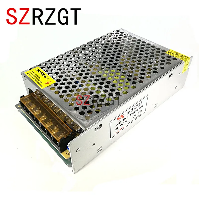 AC 12V10A 15A 120 Вт 180 Вт импульсный адаптер питания Светодиодные полосы света трансформатор