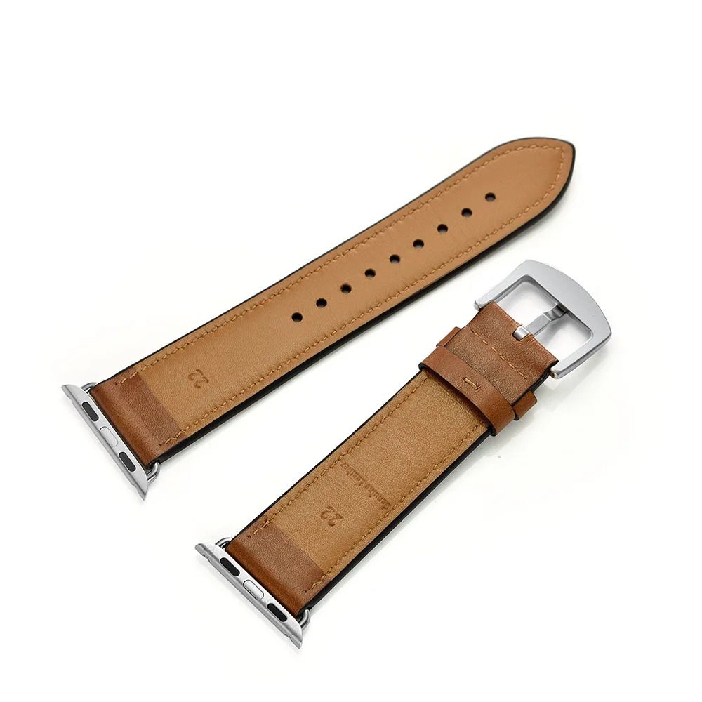 Кожаный ремешок JANSIN для Apple Watch band 42 мм 38 мм/44 мм 40 мм серия 5 4 3 2 браслет для ремешок для часов аpple iWatch