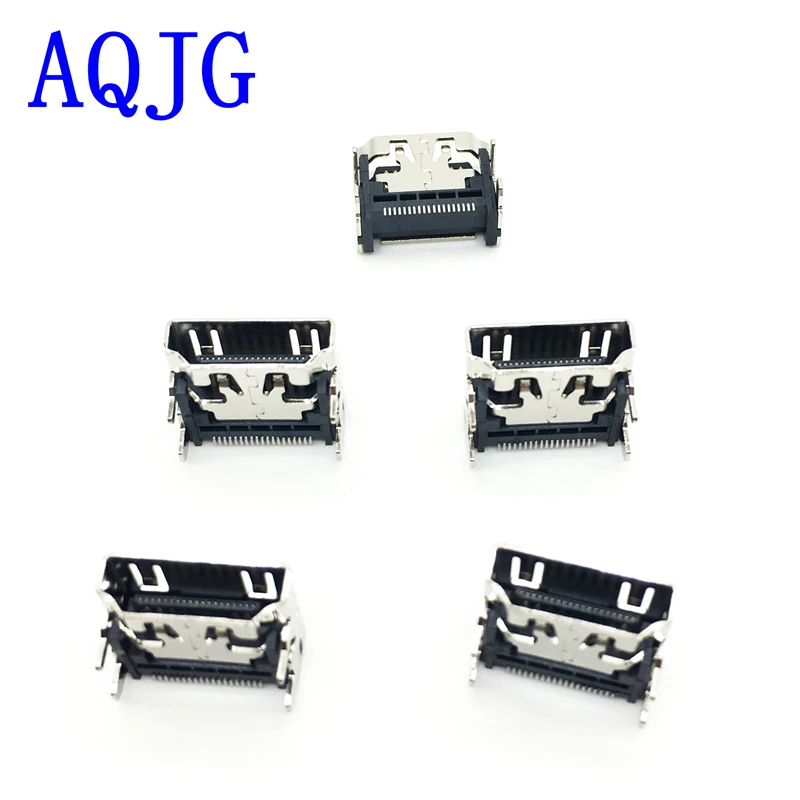 10 шт. HDMI 19-Pin SMD PCB Женский 180 градусов разъем типа А DIY