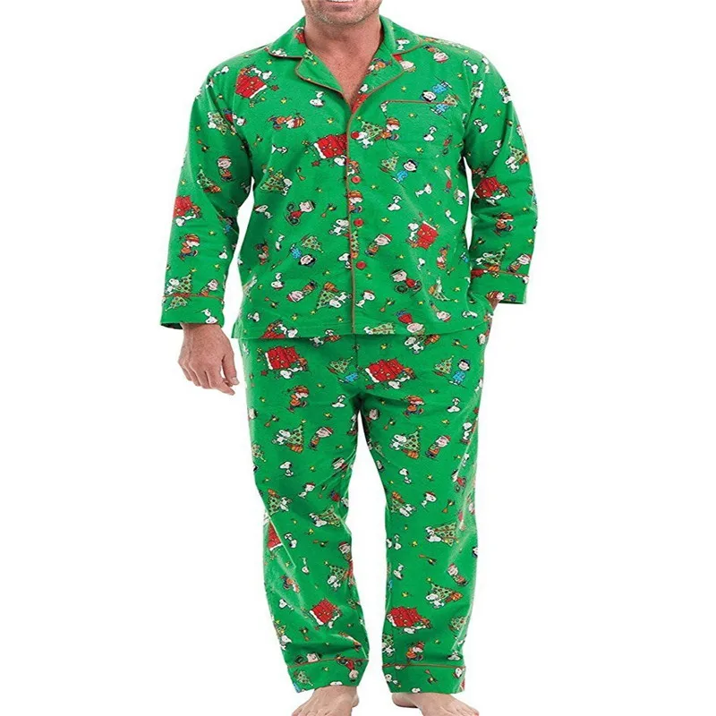 Рождественский комплект одинаковых пижам для всей семьи женская одежда сна