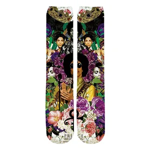 Новинка 2019, носки унисекс с 3d принтом в стиле Харадзюку, Забавный певец, свежий принт, женскиемужские повседневные хлопковые искусственные носки