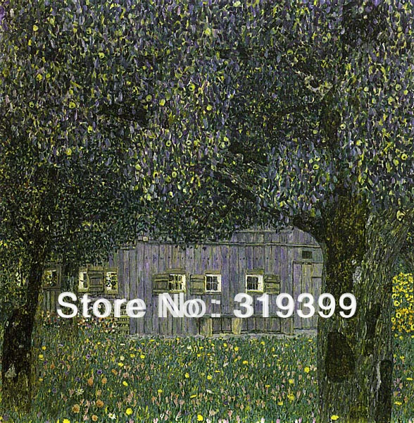 Gustav Klimt картина маслом на льняном холсте ферма дома в бухберге Бесплатная быстрая