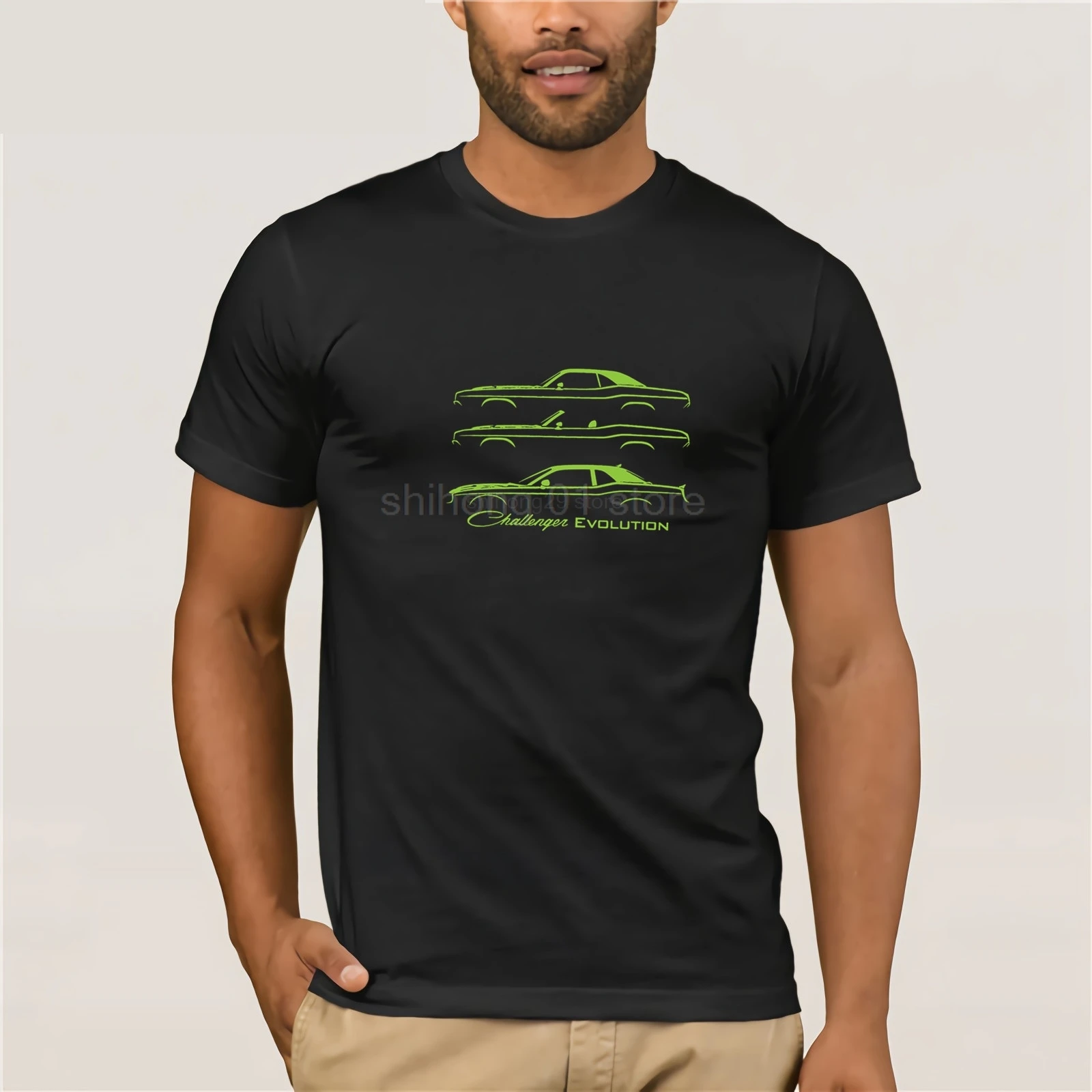 Новинка 2019 хлопковая Футболка 1970 2017 футболка Dodge Challenger Evolution Classic SRT8 HEMI R T HellCat E