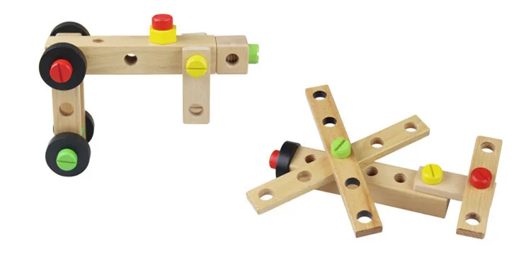 Деревянные сборные блоки для стульев инструмент винтов детские развивающие