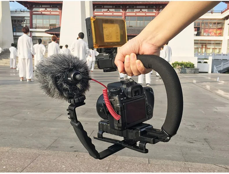 Ulanzi Видео действие стабилизирующая ручка для Canon sony DSLR камера для iPhone samsung сотовый телефон смартфон