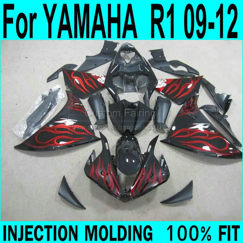 Бесплатный пользовательский обтекатель для YAMAHA R1 2009 2010 2011 2012 2013 Обтекатели