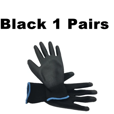 WORK GLOVES 1 PAIRS DEWBest guantes trabajo 13 г PU перчатки для безопасности работы ладони рабочие перчатки, бируши для работы, рабочие перчатки - Цвет: WORK GLOVES 1 PAIRS