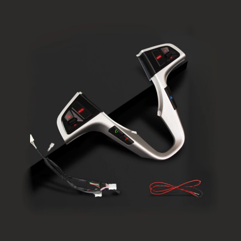 Red background light Для Hyundai rena многофункциональные ключи рулевого колеса автомобиль модифицированный Специальный аудио переключатель управления Bluetooth кнопка - Цвет: Red background light
