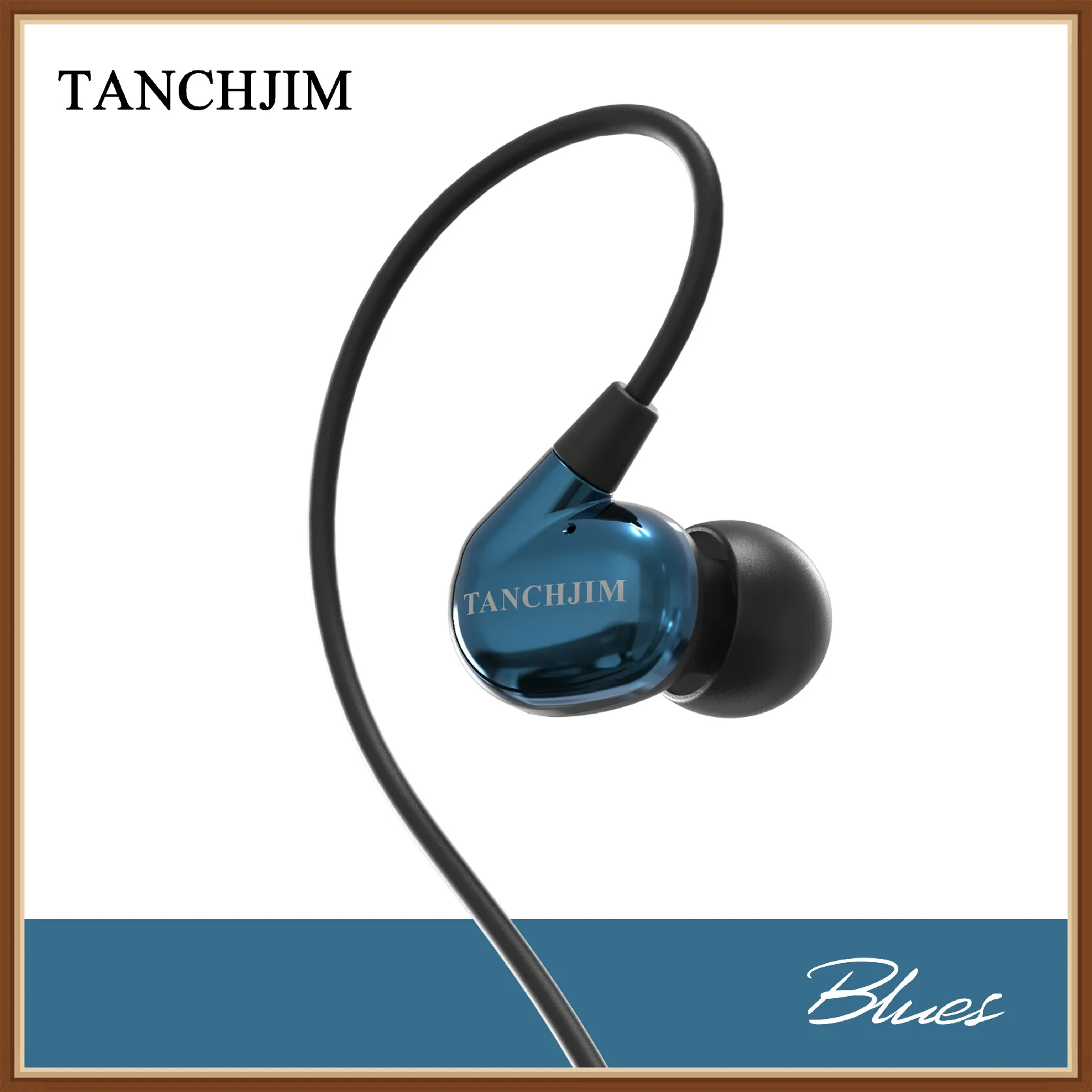 

TANCHJIM Blues DMT Dynamic 3.5mm Line Type HiFi Music Monitor DJ Studio In-Ear Earphone Earbuds Special Tuning for Blues Music
