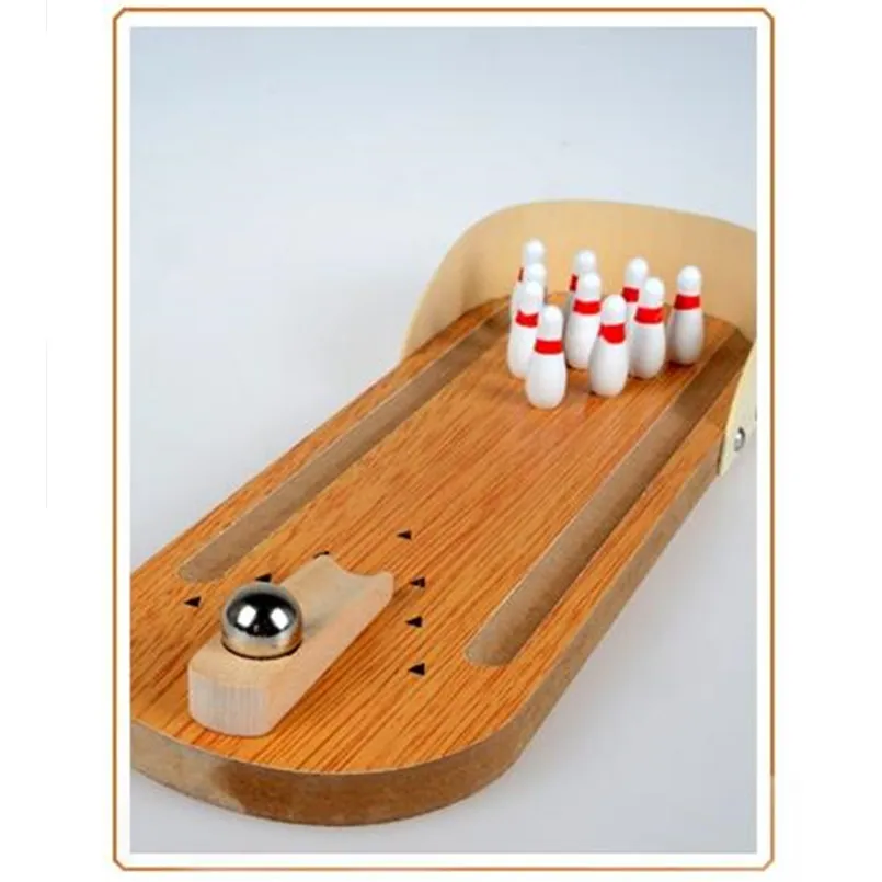Игра-головоломка деревянная классическая, Настольная мини-головоломка-боулинг, развивающая игрушка для детей и взрослых от AliExpress WW