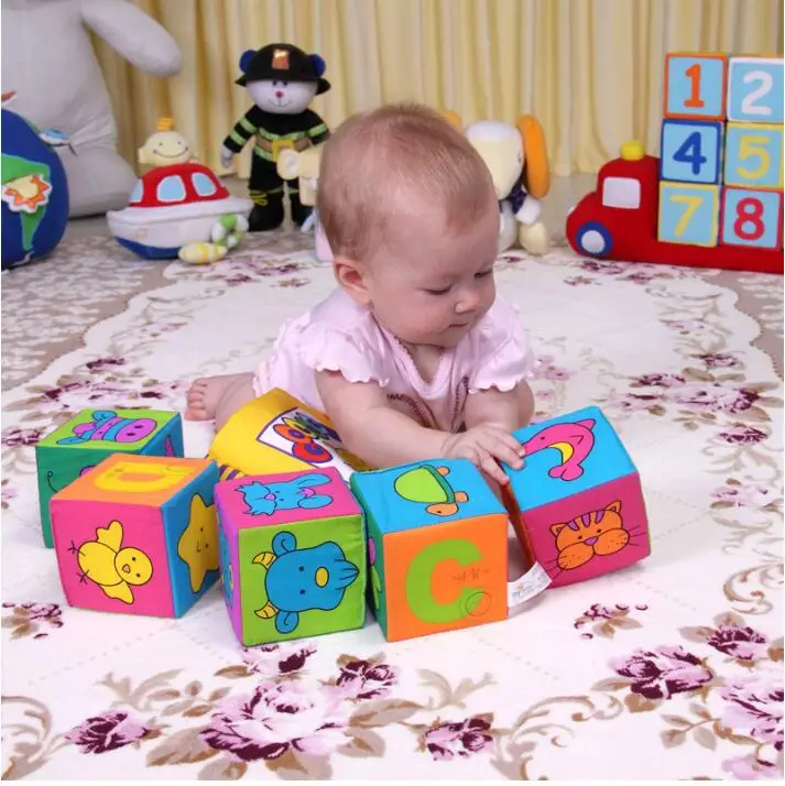 1 шт. Погремушки из ткани блок многофункциональное развитие ребенка учится