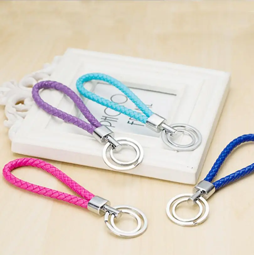 1 шт. хит продаж высокое качество ручная работа кожаный брелок из сплава