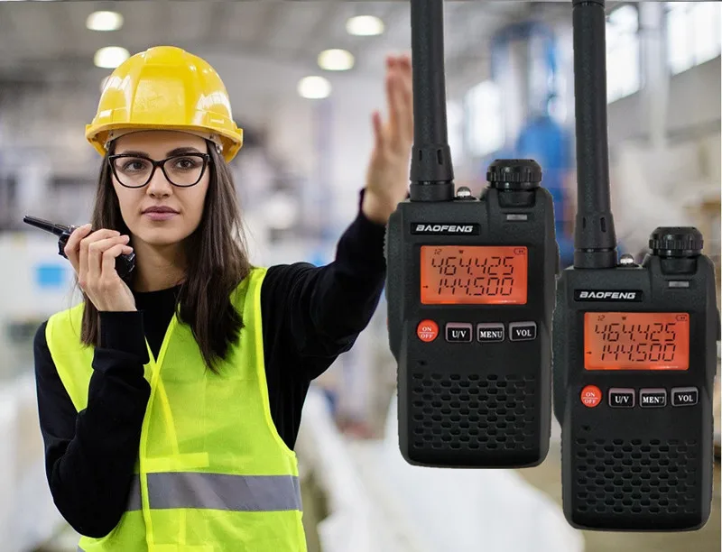 Новинка BAOFENG UV-3R мини рация UHF VHF портативная CB радиостанция HF трансивер USB зарядка 3R UV3R Woki Toki