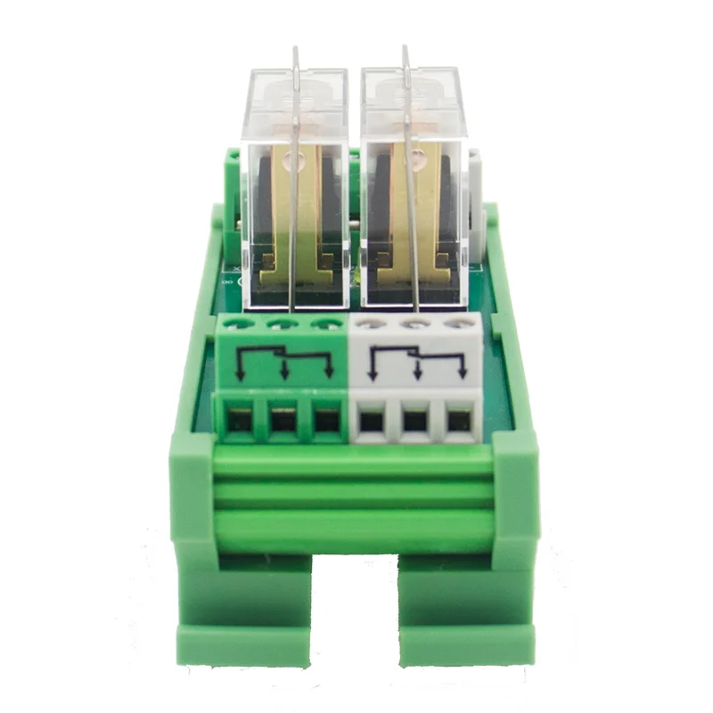 Фото 2-канальный 1 SPDT DIN рейку OMRON G2R 12V DC/AC интерфейс релейный модуль №3
