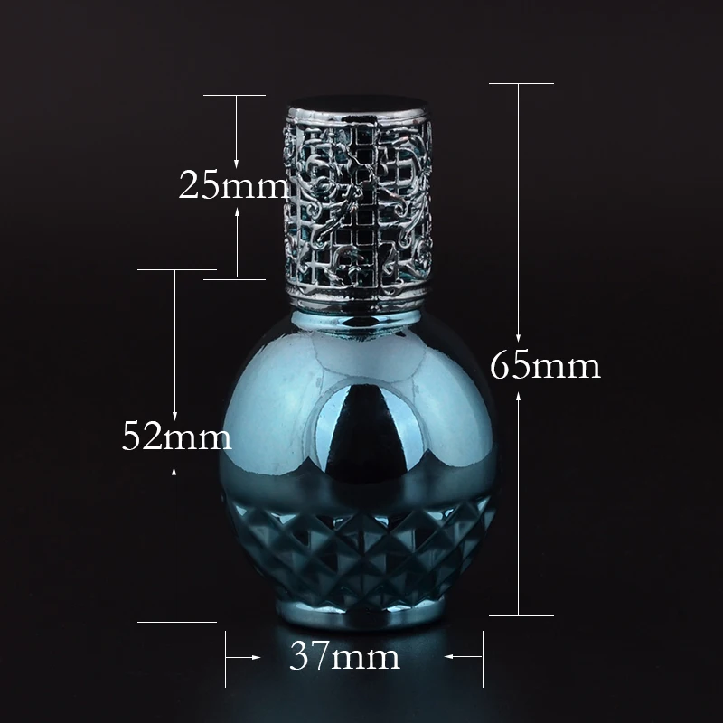 MUB-13ml Empty UV Glass Rollerball Bottle Portable Refillable Perfume Metal Roll-on Bottles For Essential Oil Travel Case | Красота и