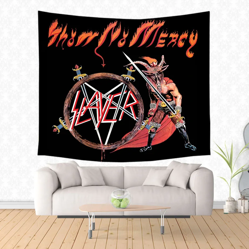5 Полиэстеровый гобелен с рисунком Slayer, пляжный коврик для йоги и пикника, дорожный плед, простыня на заказ, домашний декор - Цвет: 5