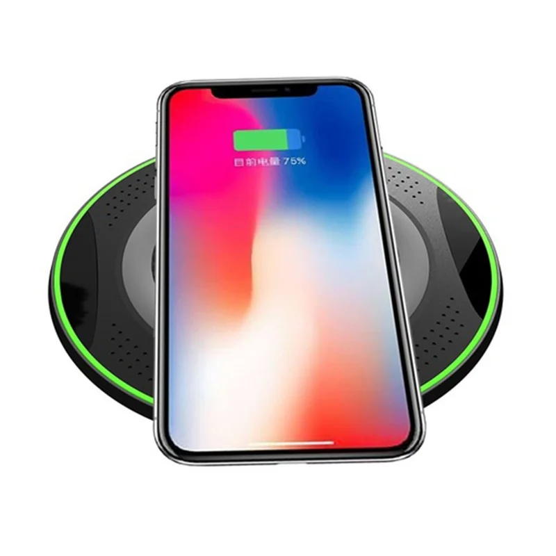 Портативный мини кабель Qi 10 Вт для быстрой беспроводной зарядки IPhone Беспроводная