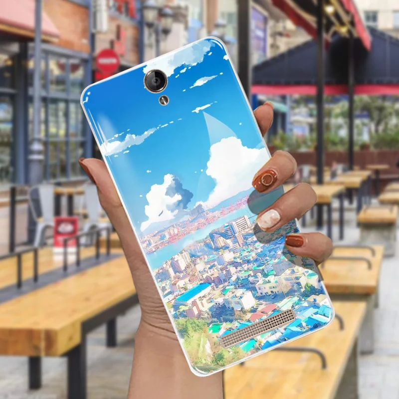 Gumei силиконовый чехол для телефона ZTE q529c задняя крышка моды голубое небо