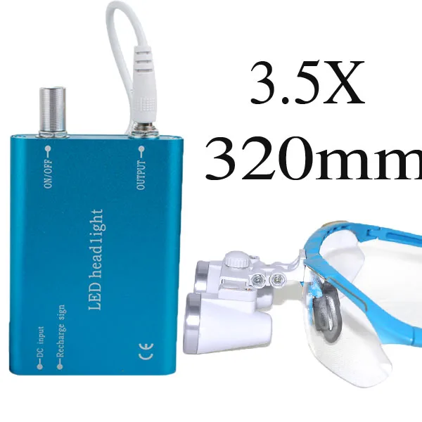 Портативный синий цвет стоматолога Стоматологическая хирургическая 3.5x320мм