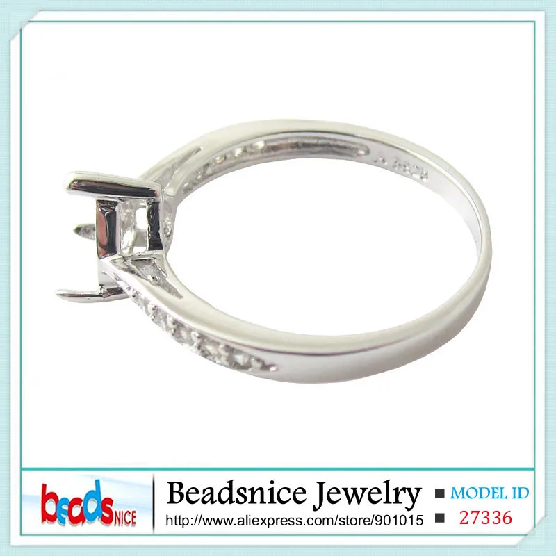 Beadsnice ID27336 pure 925 sterling silver semi mount ring settings of unique rings jewelry making | Украшения и аксессуары