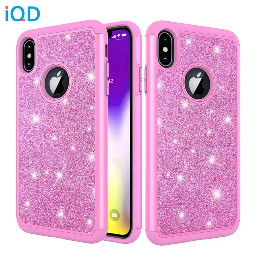 Чехол IQD для iPhone X XR XS Max блестящий чехол iphone 8 7 6s 6 Plus защитный Жесткий мягкий