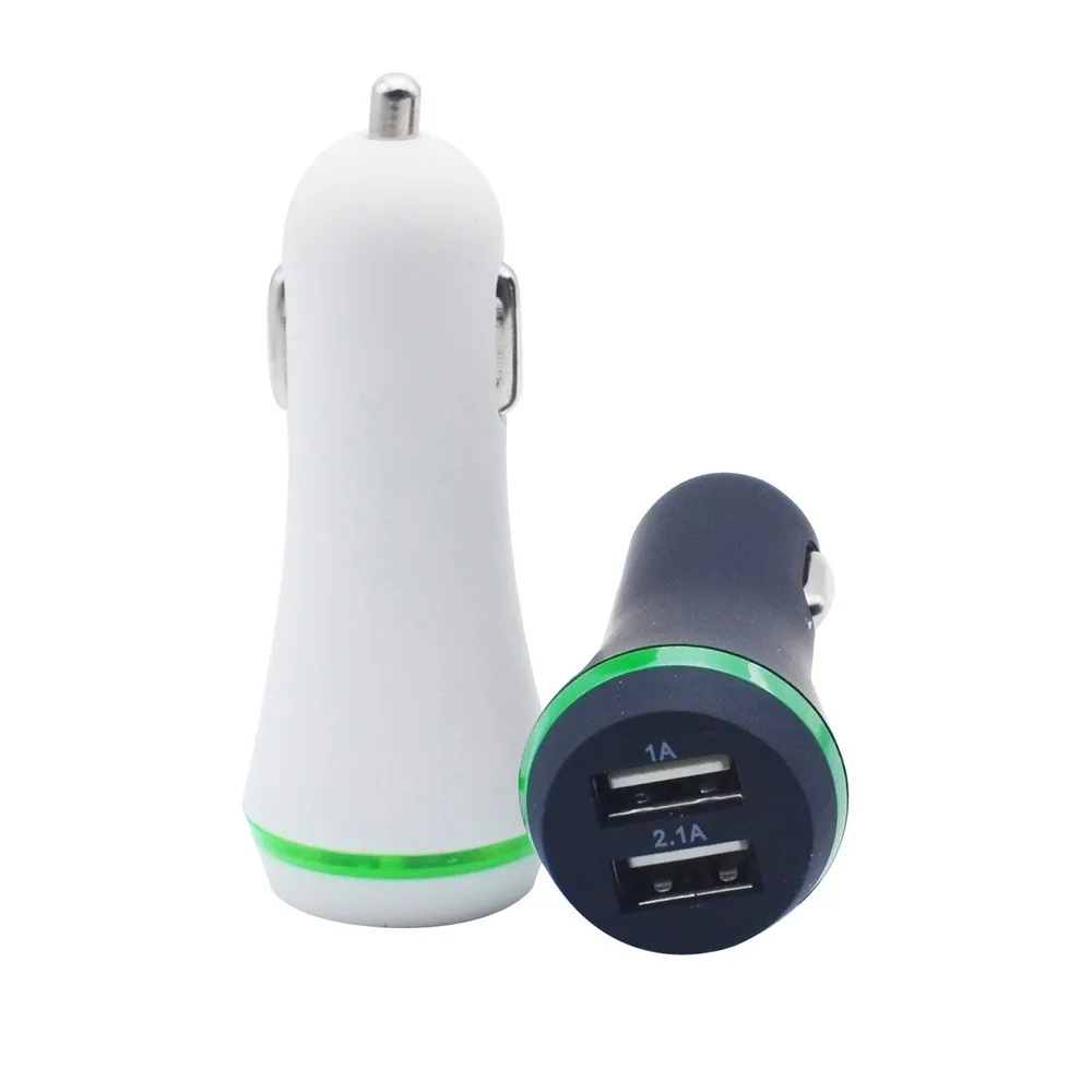 Willtoo сторона двойной USB 2 порта свет автомобильное зарядное устройство адаптер