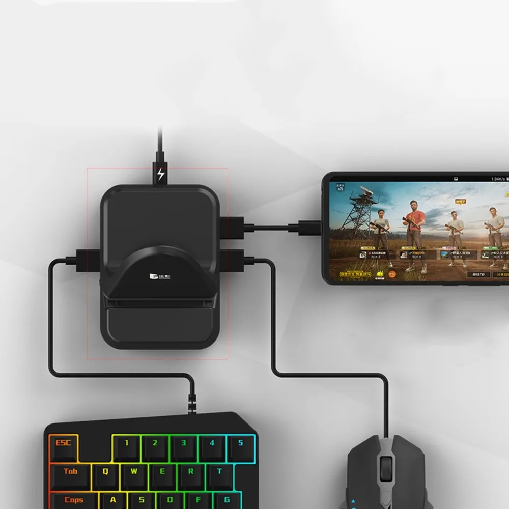 Переходник NEX для клавиатуры мыши док-станция геймпад Android Mobile PUBG Game Holder не