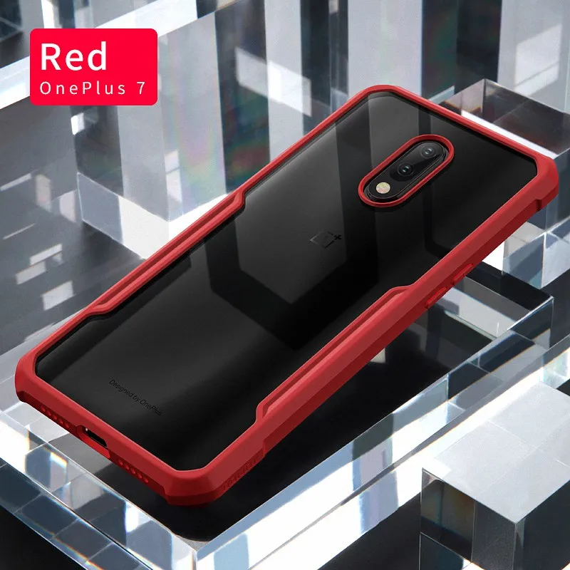 Red Для Oneplus 7 Pro Чехол xundd Роскошный чехол из ТПУ с 3D лазерным покрытием для One Plus 7 Oneplus7 противоударный чехол для телефона s с ремешком - Цвет: Red