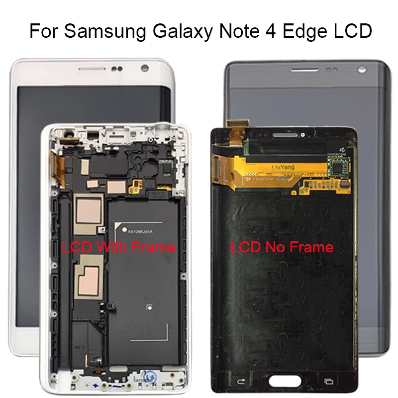 ЖК дисплей для SAMSUNG Galaxy Note 4 Edge N915 N915FD N915F сенсорный экран с дигитайзером в сборе