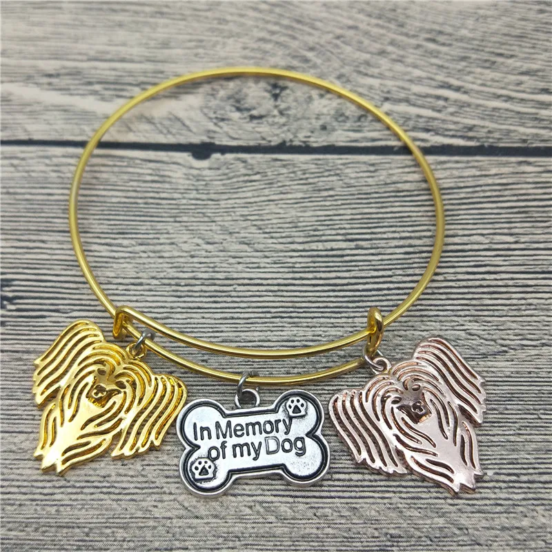

Trendy New Chinese Crested Bangles Cute Chinese Crested Dog Bangles Bracelets Fashion Pet Jewellery
