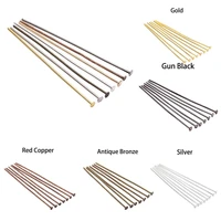 100 200pcsbag 15mm 70 mm metal headpins flat head pin supplies for jewelry making findings accessories wholesale