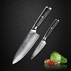 Набор ножей для чистки овощей и фруктов Sunnecko VG10, острые лезвия из дамасской стали, 73 слоя, 6,5 дюйма, 2 шт.