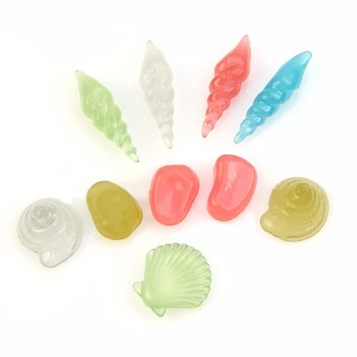 Hot item! 10 Pcs Mixed Conch Sea Shells Starfish Luminous Stone for Aquarium Fish Tank | Дом и сад