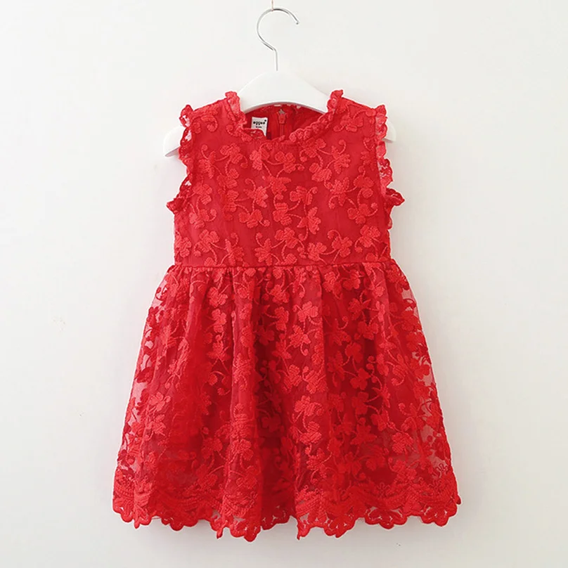 Детские платья для девочек vestido Модная одежда маленьких кружевные праздничные