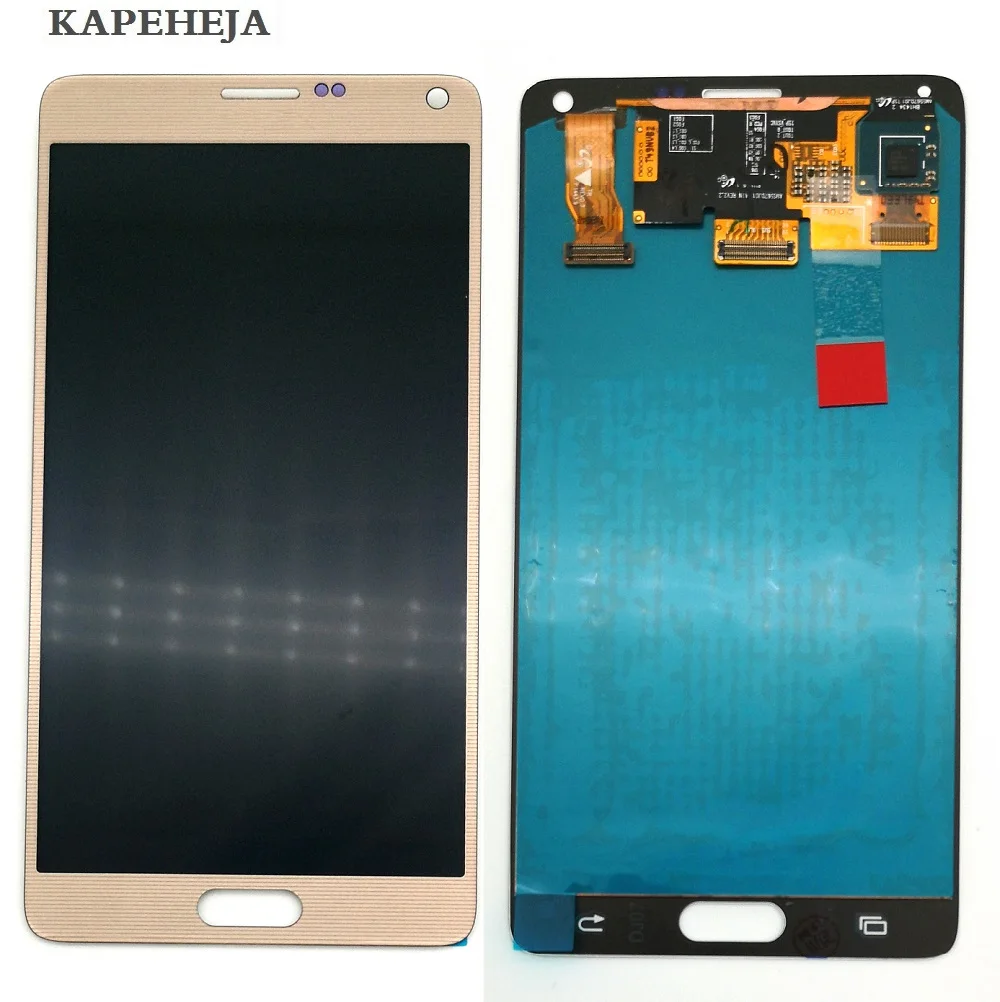 Супер AMOLED ЖК-дисплей для samsung Galaxy Note 4 N910 N910F N910C N910V ЖК-дисплей кодирующий преобразователь сенсорного экрана в сборе