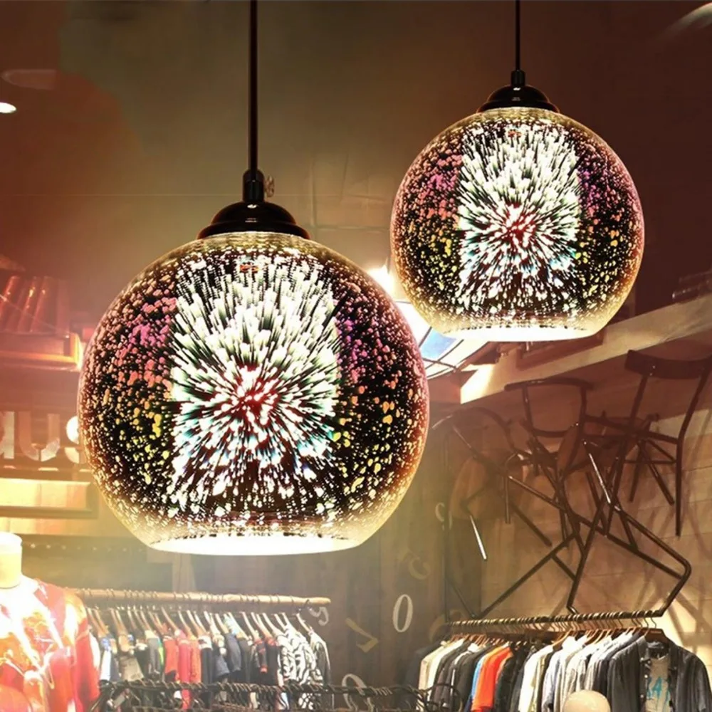 3D искусство современный стеклянный люстра освещения для потолка подвесной