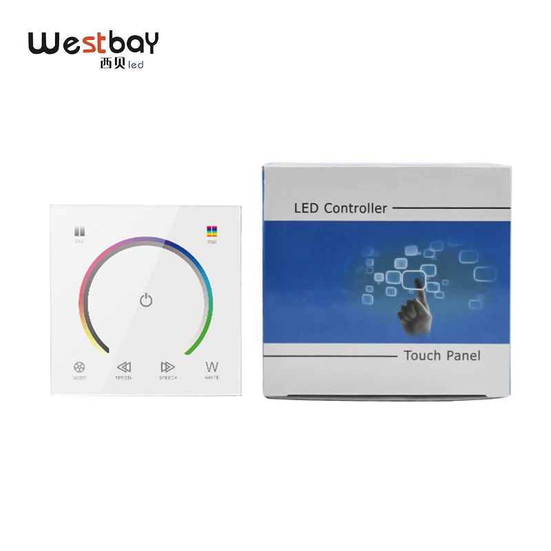 RGBW Сенсорный выключатель хрустальный светильник контроллер диммер светодиодный